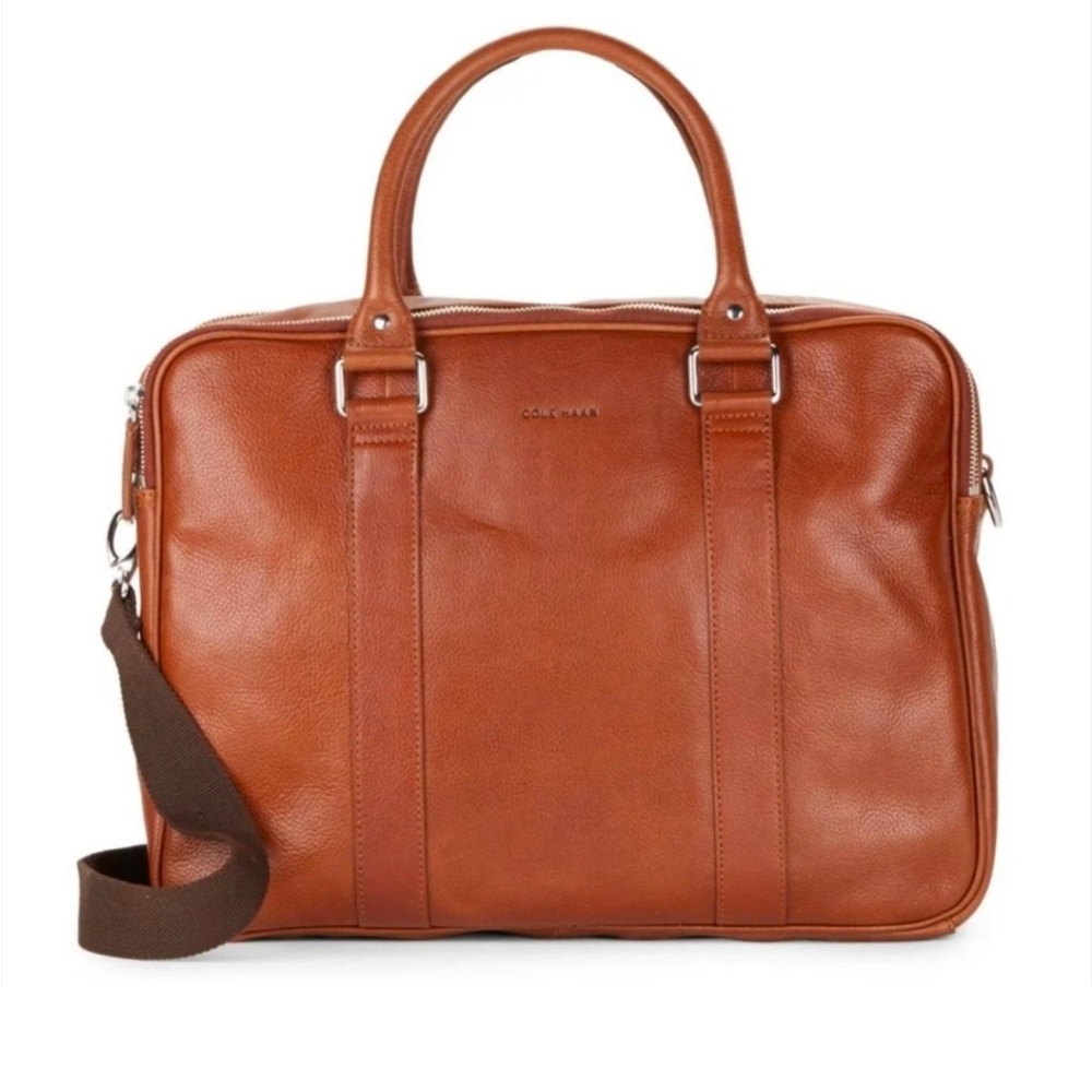 Cole Haan |,Wayland Soft | Leather Briefcase Computer Laptop Bag Travel Carry-on